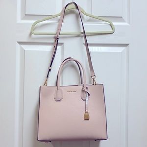 Michaels Kors Mercer Leather crossbody soft pink